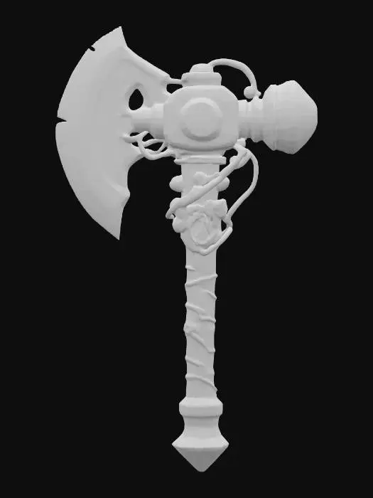 3D model for Arcane Battleaxe
