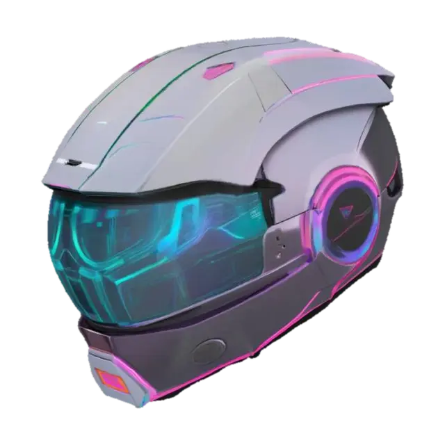 Futuristic Helmet - Advanced 3D model, vytvořený pomocí AI