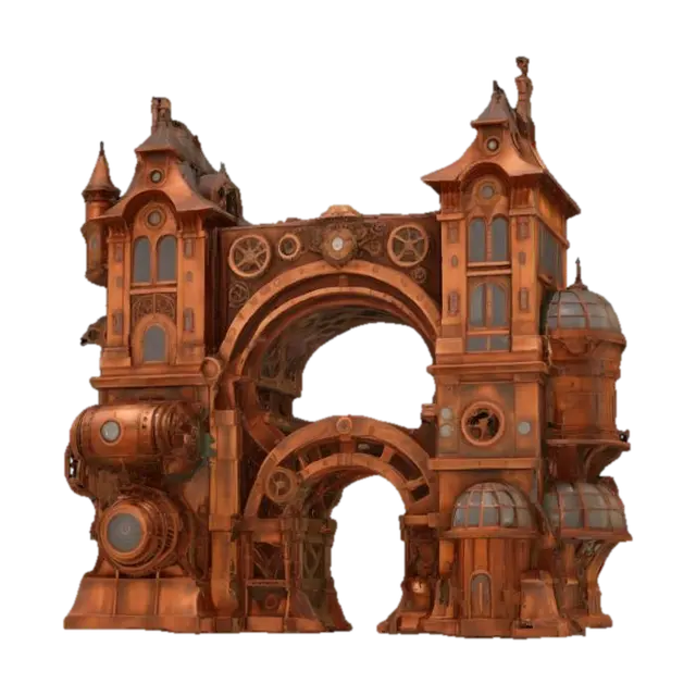 3D model for Steampunk Archway