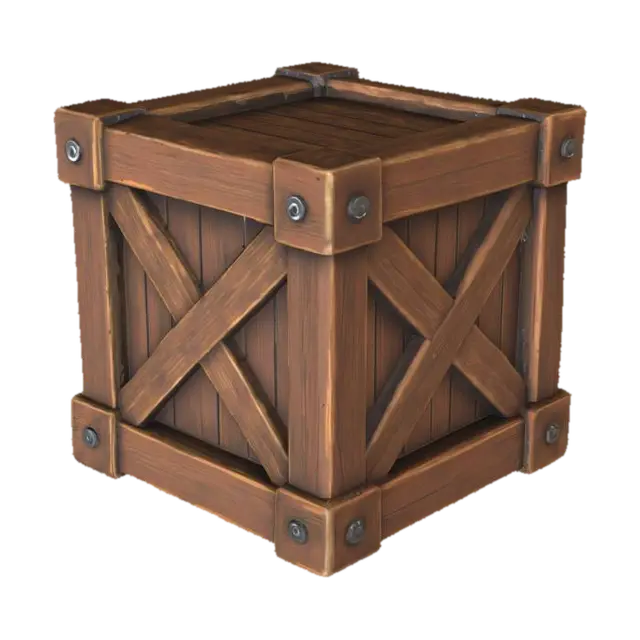 3D model for Wooden Crate