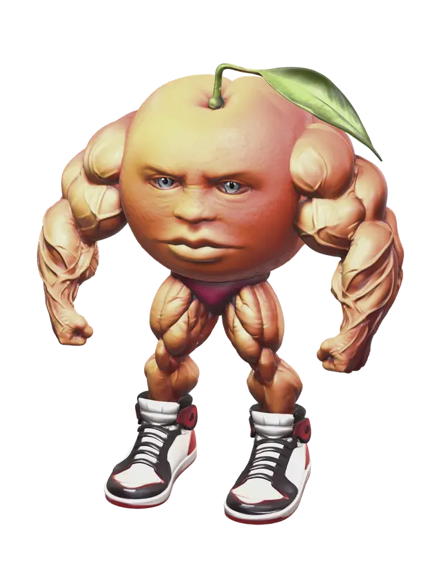 Stylized Odin Din Din Dun 3D model, vytvořený pomocí AI