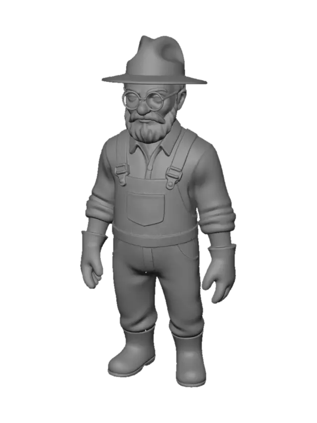 3D model for Old Farmer