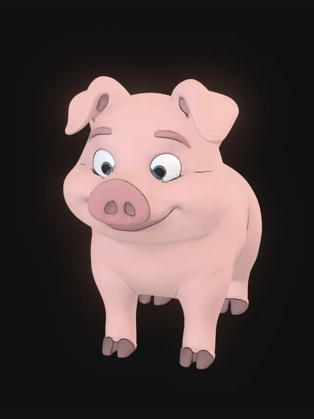 3D model for Pinkie Pig