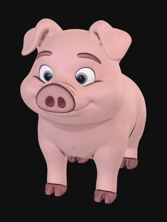 3D model for Pinkie Pig
