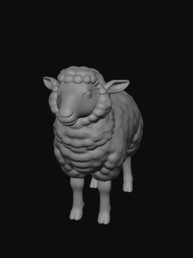 3D model for Profile View of a Sheep