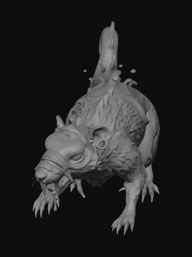 3D model for Neon Rune Rat