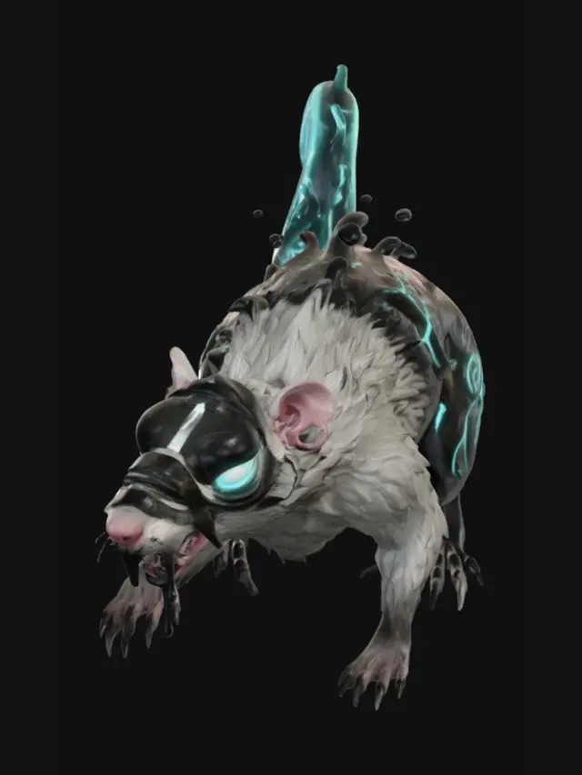 3D model for Neon Rune Rat