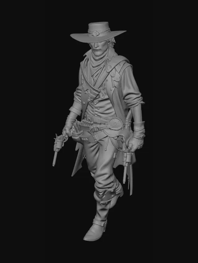 3D model for Dustbound Gambler
