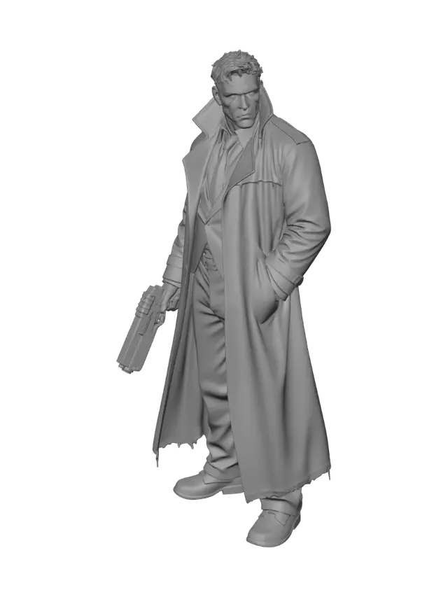 3D model for Midnight Enforcer in Neon Rain