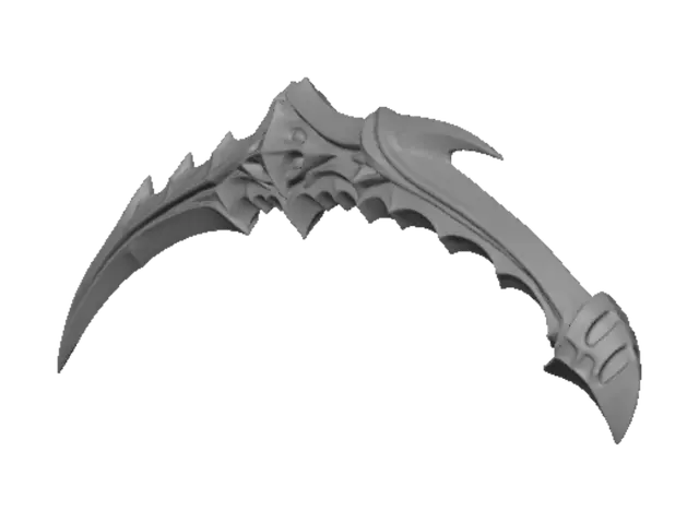 3D model for Emerald Crescent Dagger