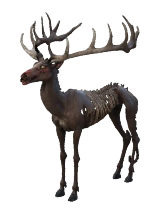 Nightmare Reindeer, highly detailed, amazing quality, hyper realistic cartoon,… 3D model, vytvořený pomocí AI