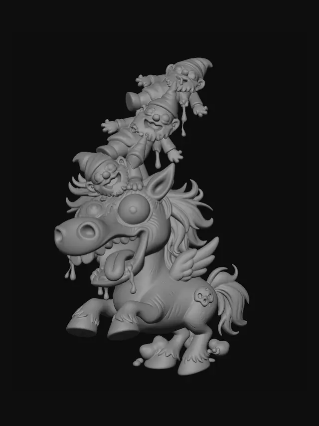 3D model for Gnomes on a Rainbow Pony