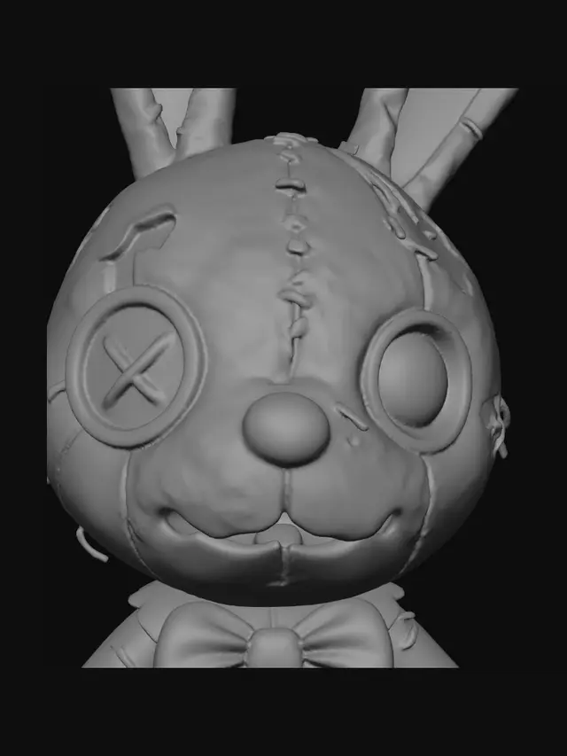 3D model for Patchwork Nightmare Bunny