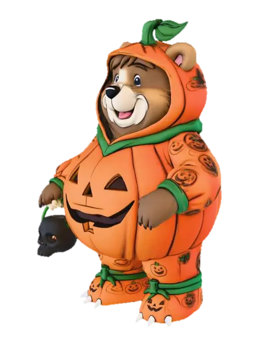 3D model for Bear Halloween Night, #Halloween2025#