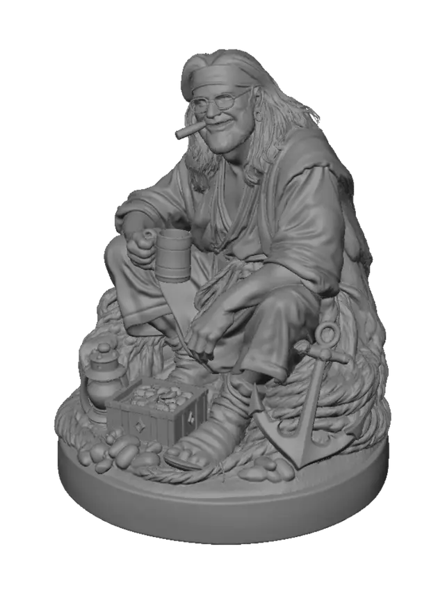3D model for Smiling Buccaneer