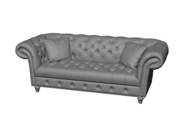 3D model for Kaleidoscope Patchwork Sofa