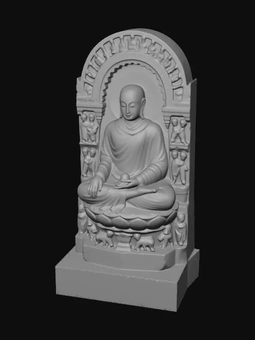 3D model for Meditating Buddha