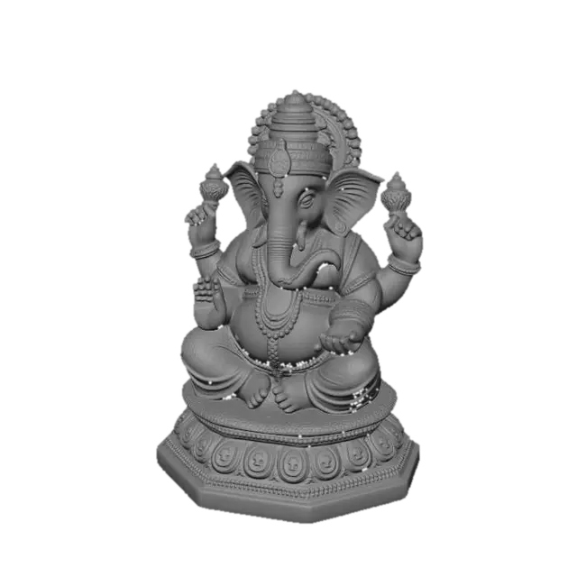 3D model for Bronze Ganesha statue