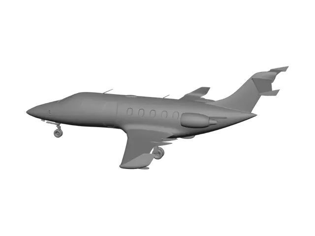 3D model for PRAETOR 600 EMBRAER COM BASE INFERIOR QUADRADA