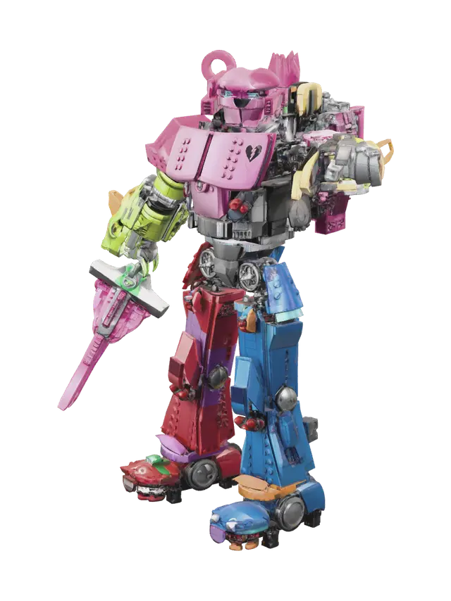 3D model for Stylized Mecha Team Leader