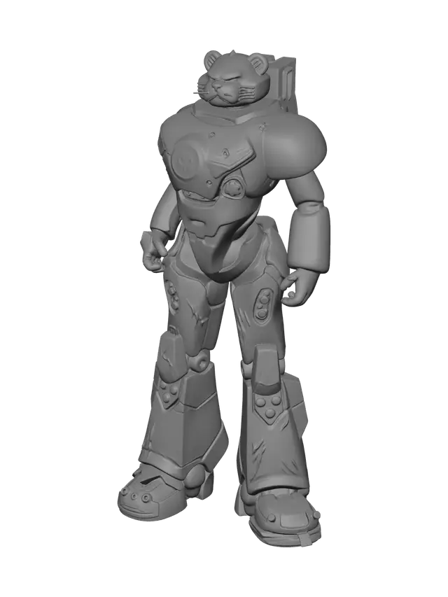 3D model for Mecha Team Leader