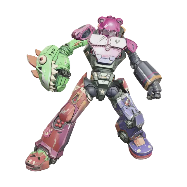 3D model for Weathered Mecha Team Leader