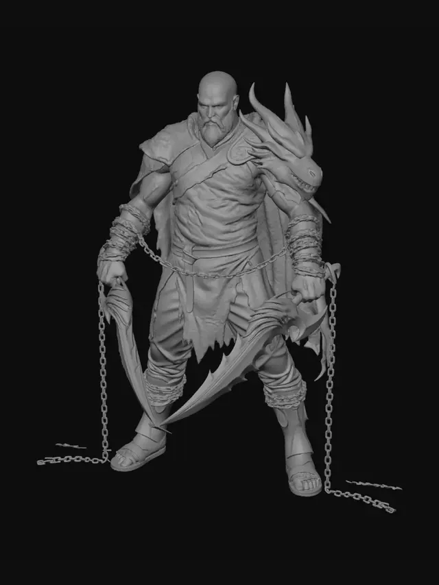 3D model for Emberbound Warlord