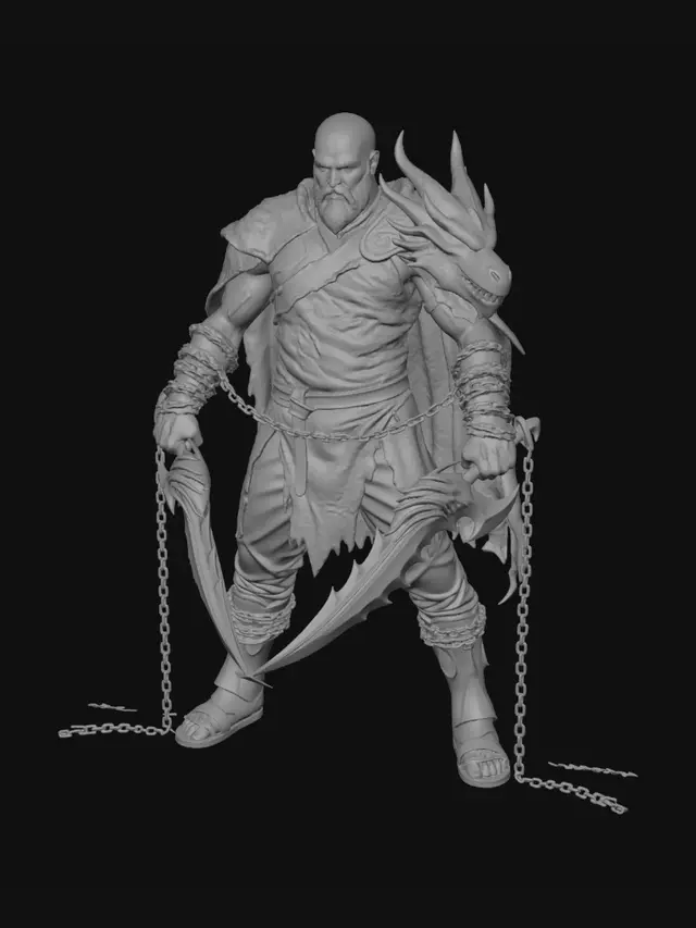 3D model for Emberbound Warlord