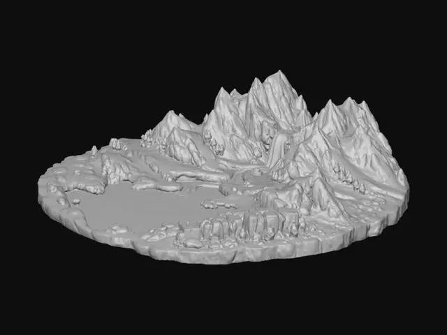 3D model for Granite Cascade Valley