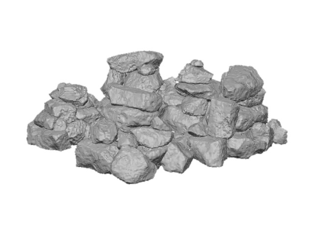 3D model for Piles of rocks