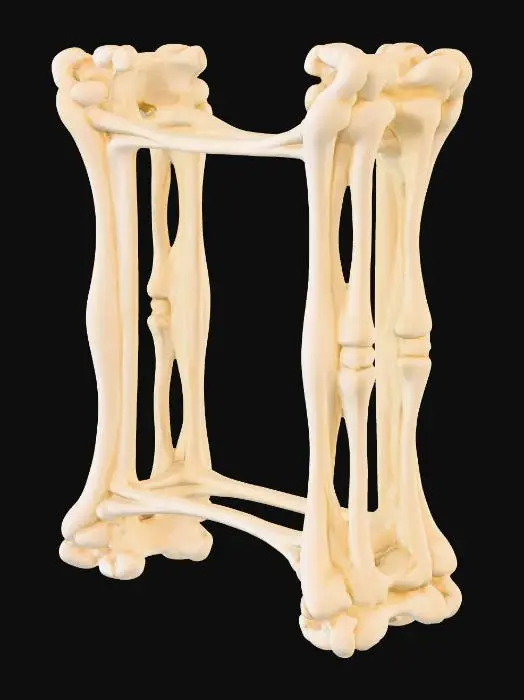 3D model for bone picture frame with no back