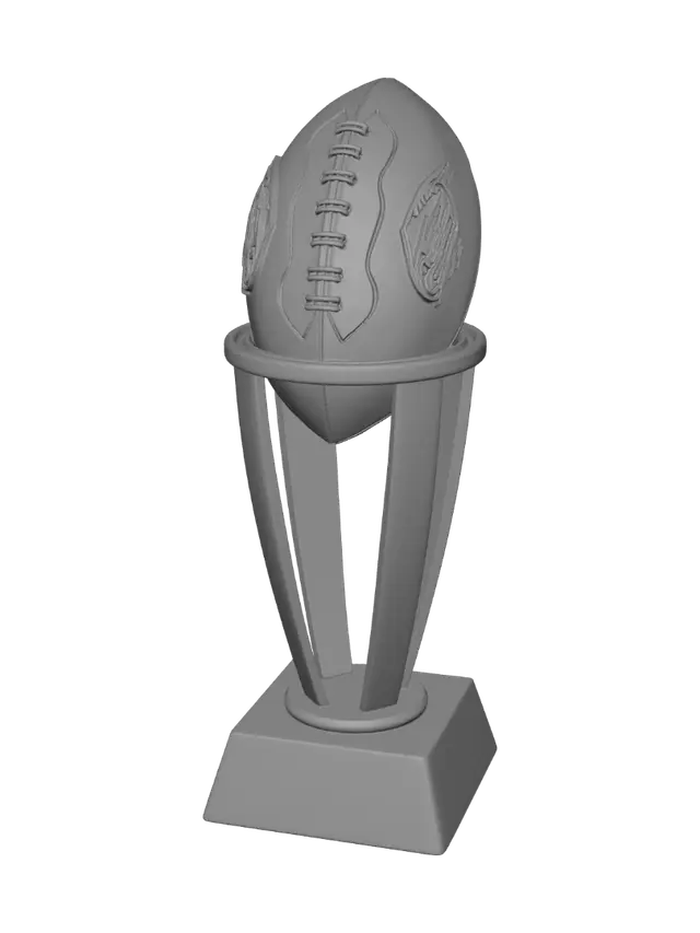 3D model for Golden Football Trophy