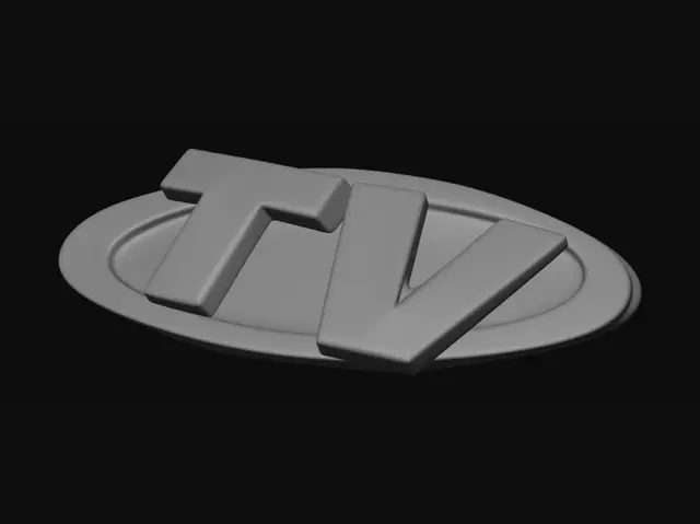 3D model for Golden TV Emblem