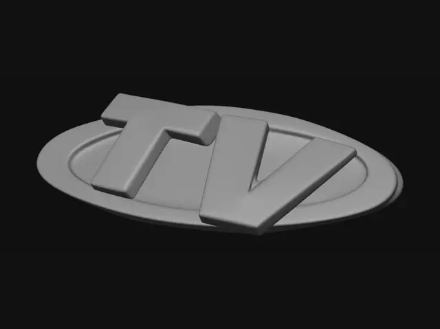 3D model for Golden TV Emblem