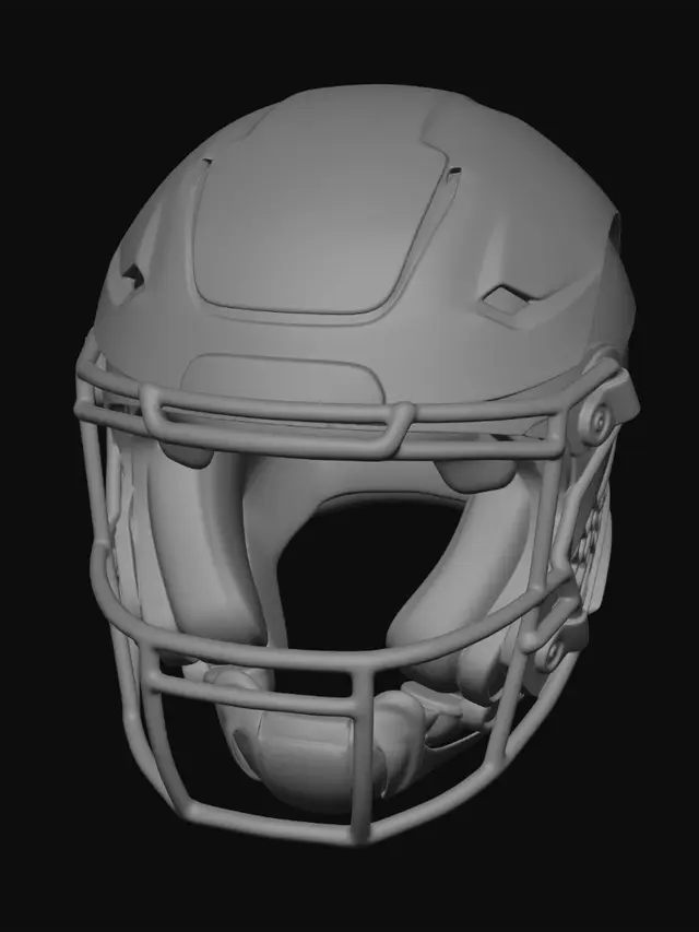 3D model for MIPS Carbon Pro Football Helmet