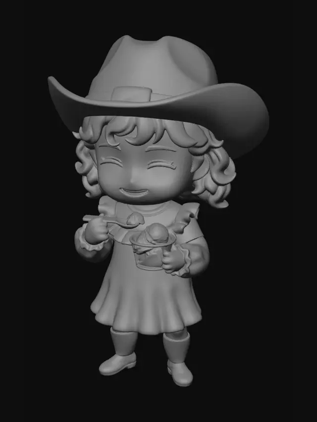 3D model for chibi-girl
