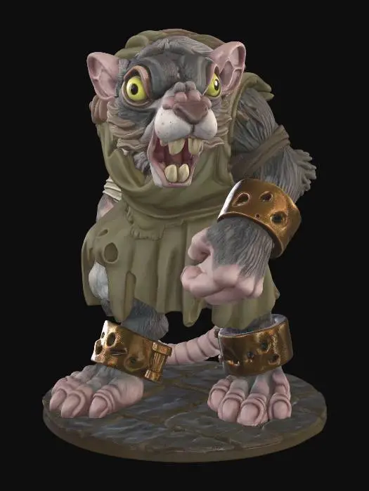 3D model for ratfolk-creature