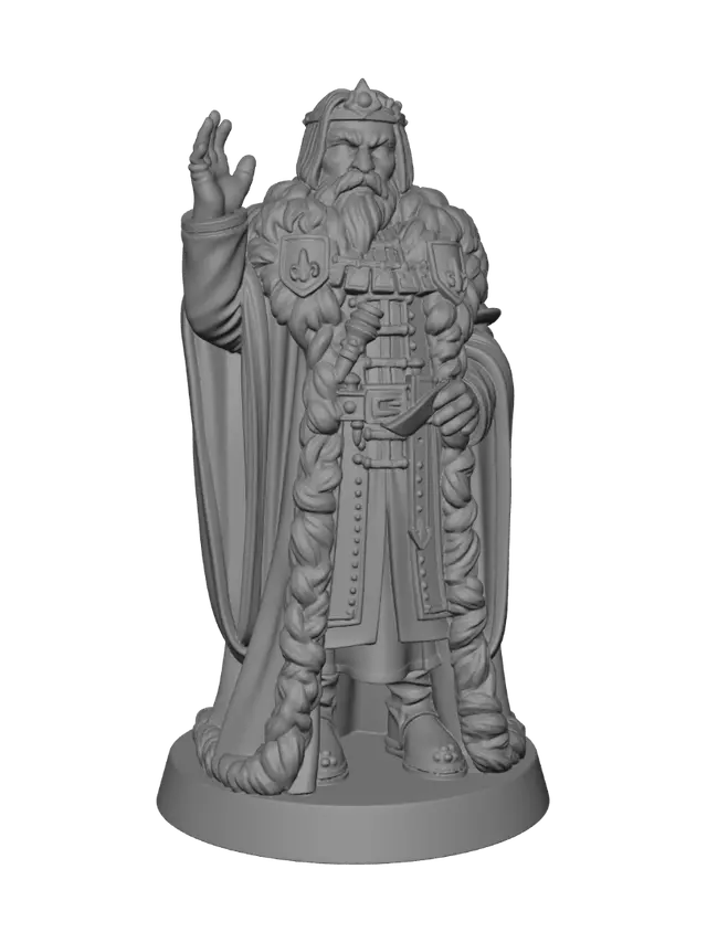 3D model for The Silver-Bearded King