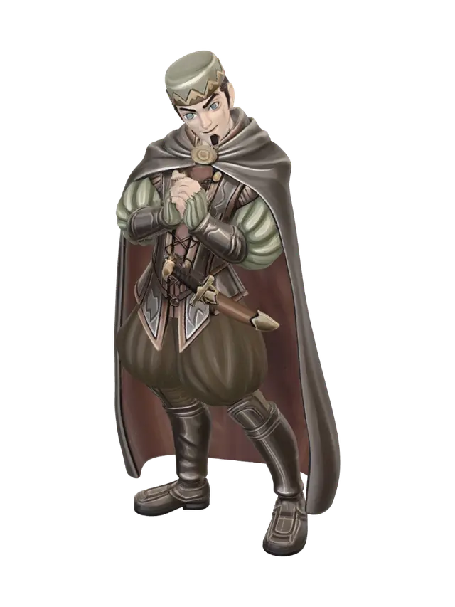 Shadowbound Rogue 3D model, vytvořený pomocí AI