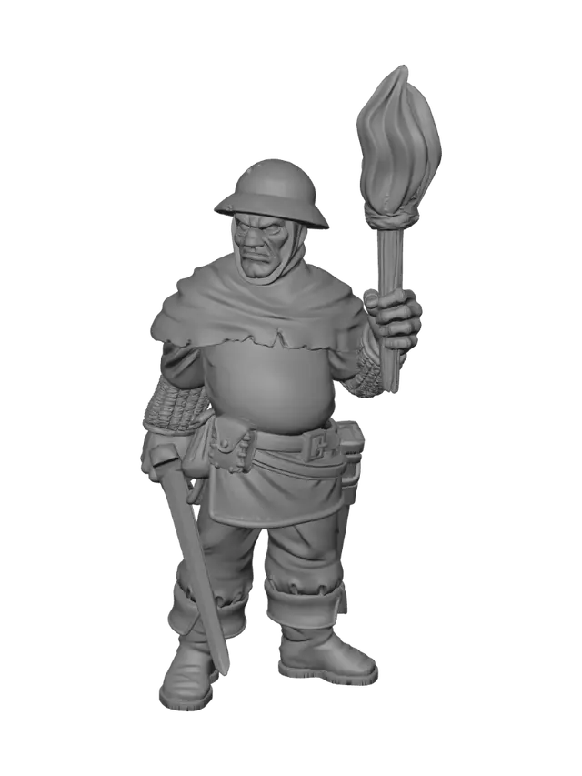 3D model for X___Guard torch pose1_X