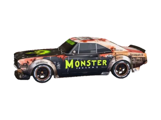 Road Warrior Racer - Motor 3D model, vytvořený pomocí AI