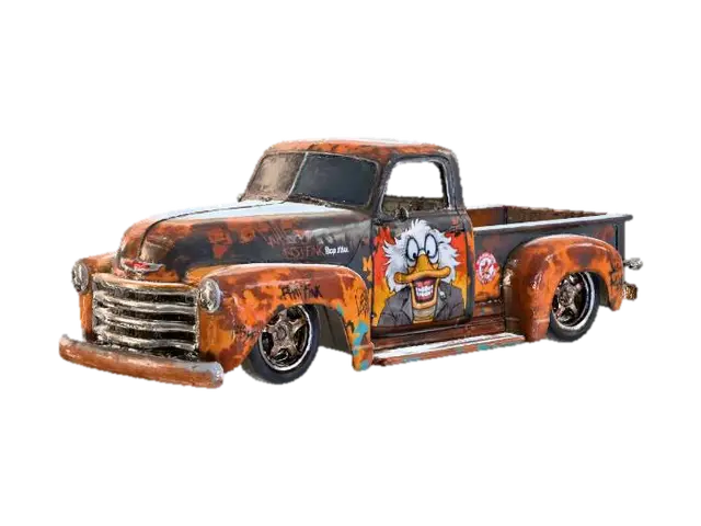 Rusty Rebel - Apocalyptic 3D model, vytvořený pomocí AI