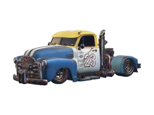 Rust Racer - Motor 3D model, vytvořený pomocí AI