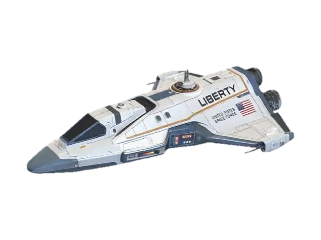 Liberty Starship - Rocket 3D model, vytvořený pomocí AI