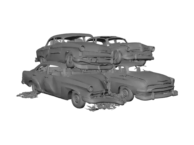 3D model for Rusty Car Stack