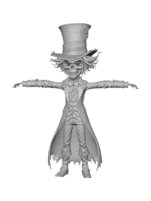 3D model for Skeleton Showman