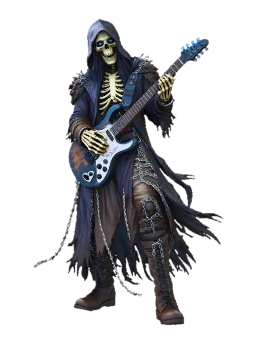 guitarristShadow_hp - Band 3D model, vytvořený pomocí AI