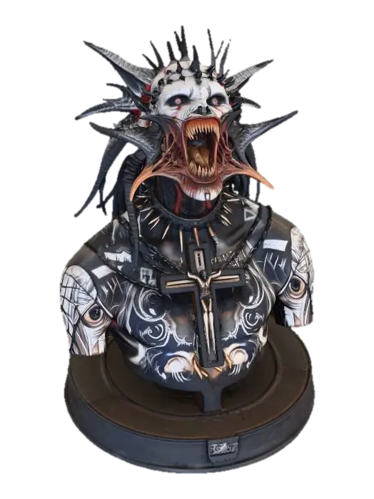 Demonic Reverence - Terror 3D model, vytvořený pomocí AI