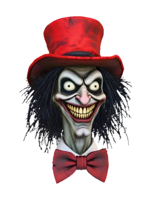 Grinning Fiend - Terror 3D model, vytvořený pomocí AI