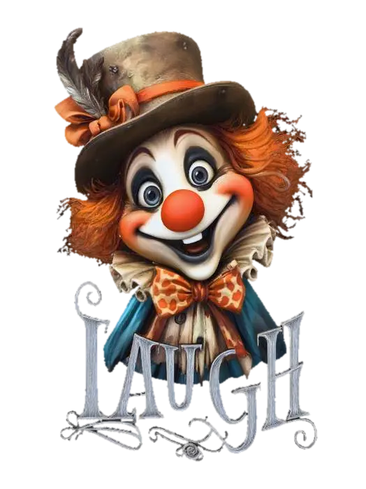 Cheerful Clown 3D model, vytvořený pomocí AI